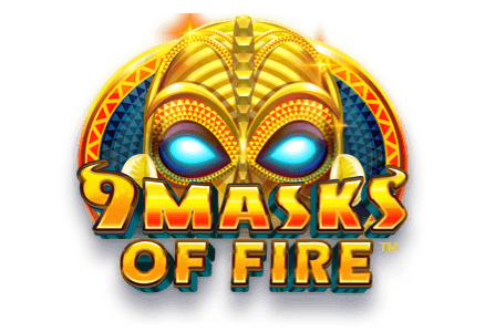 9 Masks of Fire Slot Game Logo